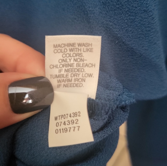 J.Jill Blue Blouse - Picture 9 of 12